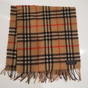 Vintage Burberry Classic Cashmere Nova Check Scarf
